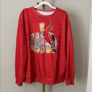 Red Pumpkin Patch Women's Sweatshirt